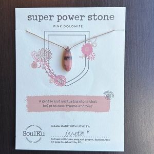 SoulKu Pink Dolomite Necklace - Limited Edition